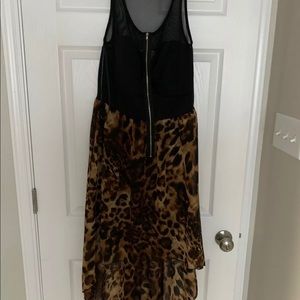 Leopard Print Maxi Dress 1x